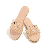 Studs Clear Strap Chinelos